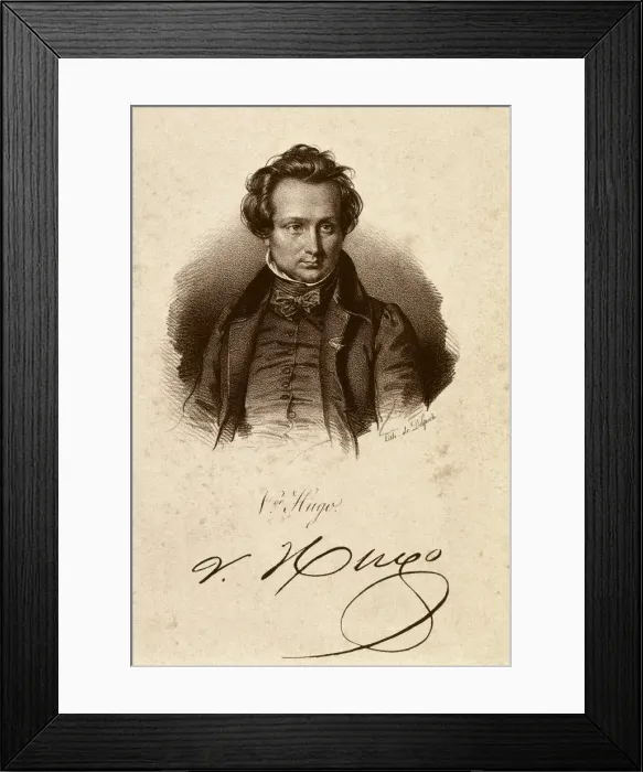 Framed Print : Hugo, Victor (1802-1885). French Romantic writer Framed Print : Hugo, Victor (1802-1885). French Romantic writer