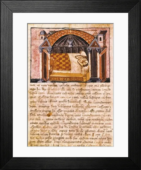 Framed Print : Legend of Argonauts. Jason and Medea on the bed Framed Print : Legend of Argonauts. Jason and Medea on the bed