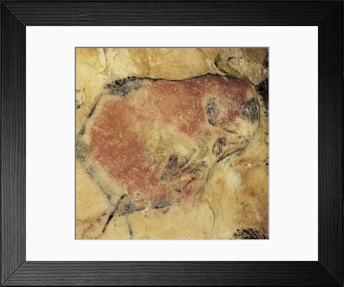 Framed Print : SPAIN. Santillana de Mar. Altamira Caves. Bison Framed Print : SPAIN. Santillana de Mar. Altamira Caves. Bison