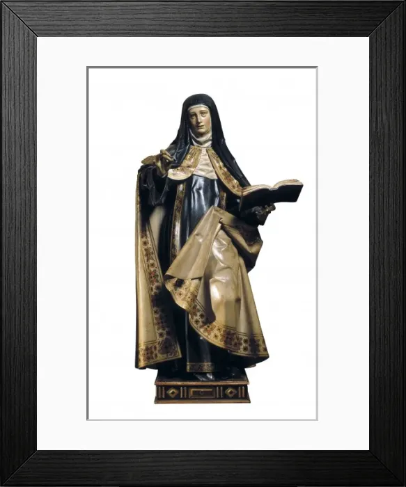 Framed Print : FERNANDEZ, Gregorio (1576-1636). Saint Teresa Framed Print : FERNANDEZ, Gregorio (1576-1636). Saint Teresa