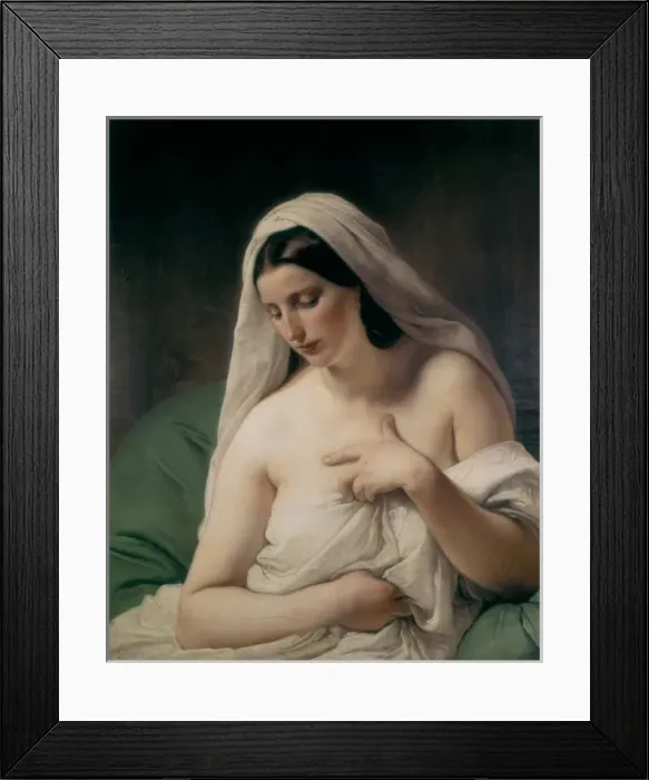 Framed Print : HAYEZ, Francesco (1791-1882). Odalisque. 1867 Framed Print : HAYEZ, Francesco (1791-1882). Odalisque. 1867