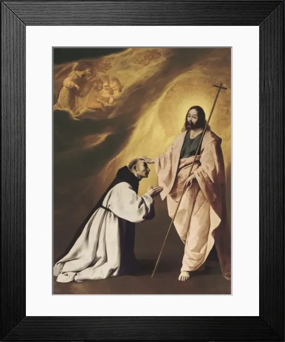 Framed Print : ZURBARAN, Francisco de (1598-1664). Christ appearing Framed Print : ZURBARAN, Francisco de (1598-1664). Christ appearing