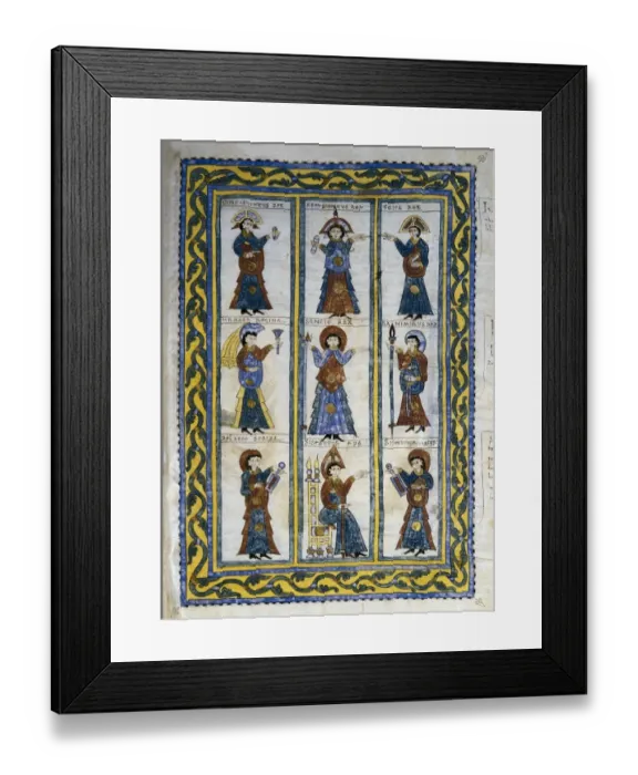 Framed Print : Vigilian or Albelda Codex. 10th c. Council of Framed Print : Vigilian or Albelda Codex. 10th c. Council of