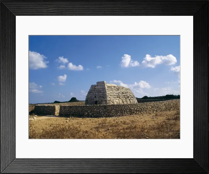 Framed Print : Naveta d es Tudons. 2000 -1500 BC. SPAIN. MENORCA Framed Print : Naveta d es Tudons. 2000 -1500 BC. SPAIN. MENORCA