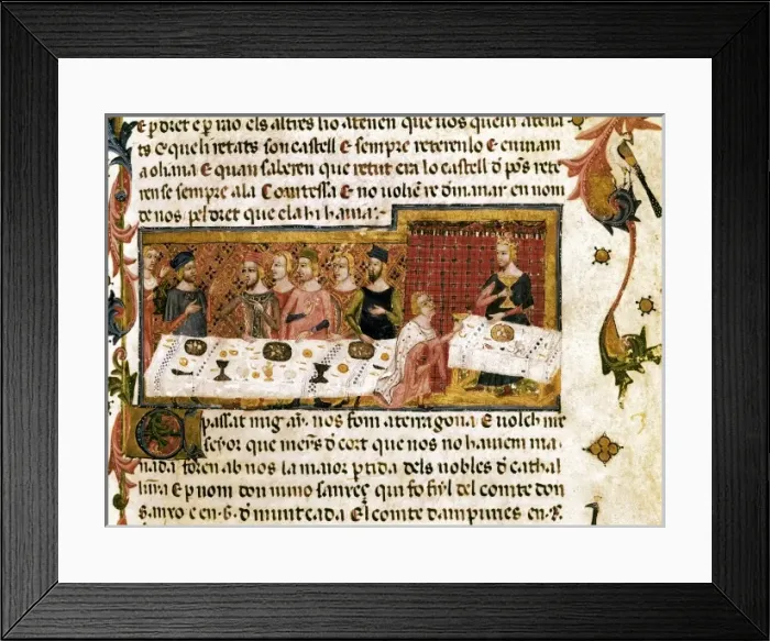 Framed Print : Llibre del Feits or Chronicle of James I Framed Print : Llibre del Feits or Chronicle of James I