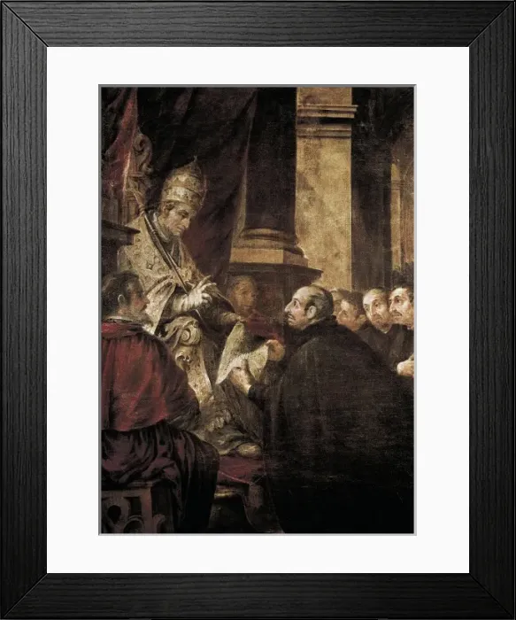 Framed Print : VALDɓLEAL, Juan de (1622-1690). Saint Ignatius Framed Print : VALDɓLEAL, Juan de (1622-1690). Saint Ignatius