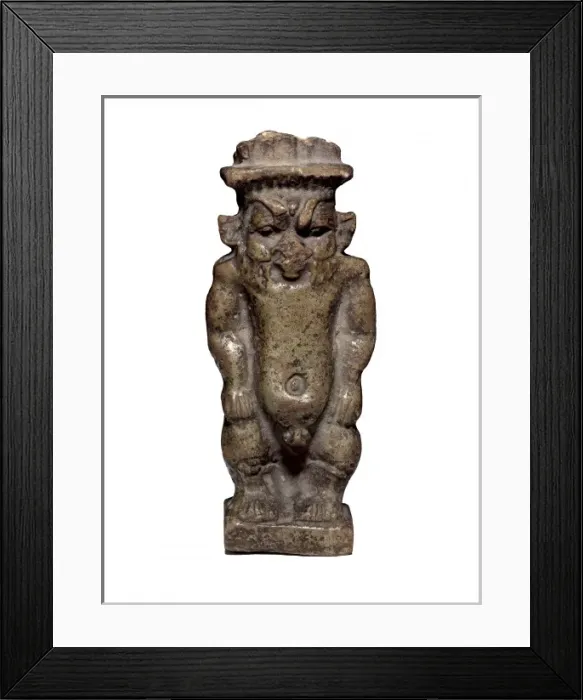 Framed Print : Amulet with a figure of god Bes. 6th c. - 3rd Framed Print : Amulet with a figure of god Bes. 6th c. - 3rd