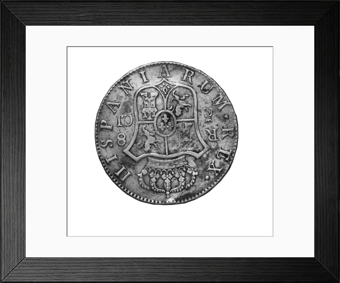 Framed Print : Ferdinand Viis silver coin worthing ocho reales Framed Print : Ferdinand Viis silver coin worthing ocho reales