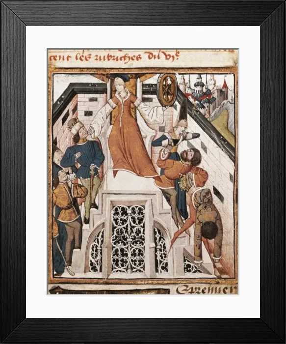 Framed Print : CHAMPION DES DAMES, Master of (s. XV). Des Hommes Framed Print : CHAMPION DES DAMES, Master of (s. XV). Des Hommes