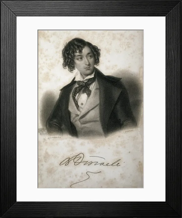 Framed Print : DISRAELI, Benjamin, Count of Beaconsfield (1804-1881) Framed Print : DISRAELI, Benjamin, Count of Beaconsfield (1804-1881)