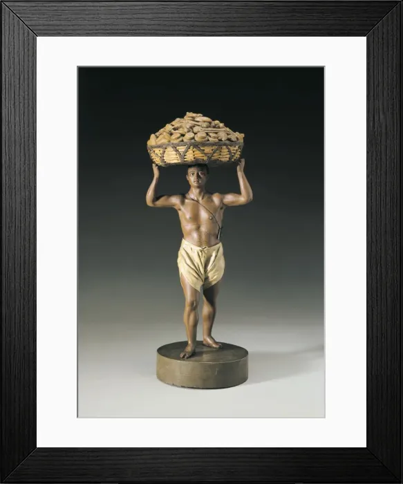Framed Print : Bread seller, figure in wax by Andr鳠Garcia Framed Print : Bread seller, figure in wax by Andr鳠Garcia