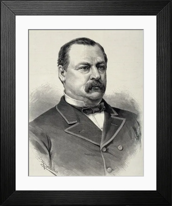 Framed Print : CLEVELAND, Stephen Grover (1837-1908). Democrat Framed Print : CLEVELAND, Stephen Grover (1837-1908). Democrat