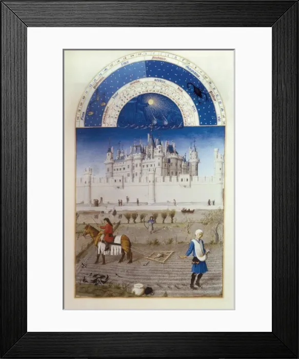 Framed Print : LIMBOURG, Jean (ca. 1370-1416); LIMBOURG, Herman Framed Print : LIMBOURG, Jean (ca. 1370-1416); LIMBOURG, Herman