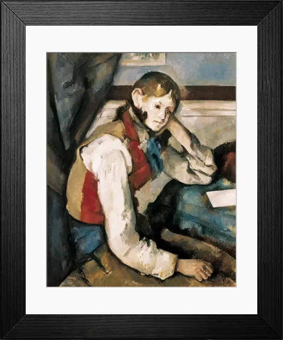 Framed Print : CEZANNE, Paul (1839-1906). The Boy in the Red Framed Print : CEZANNE, Paul (1839-1906). The Boy in the Red