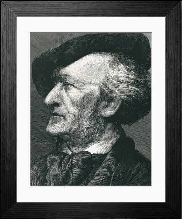 Framed Print : WAGNER, Richard (1813-1883). Engraving (1883)