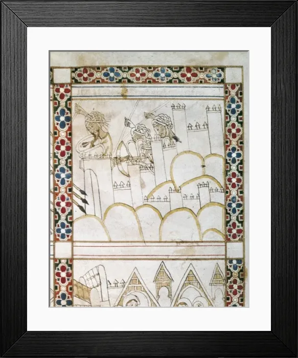 Framed Print : Alfonso X, called The Wise (1221-1284). Cantigas Framed Print : Alfonso X, called The Wise (1221-1284). Cantigas