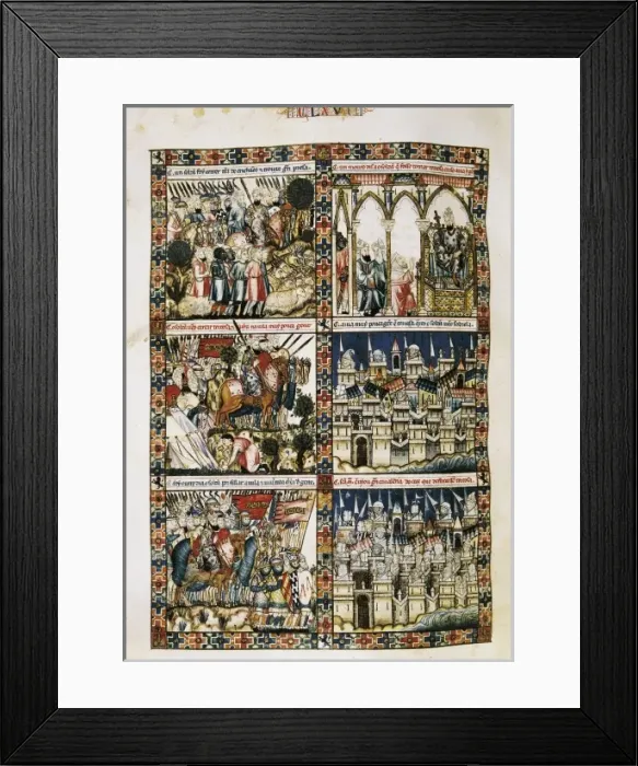 Framed Print : Alfonso X, called The Wise (1221-1284). Cantigas Framed Print : Alfonso X, called The Wise (1221-1284). Cantigas