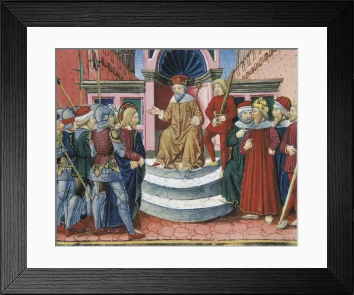 Framed Print : DE PREDIS, Cristoforo (1440-1486). Stories of Framed Print : DE PREDIS, Cristoforo (1440-1486). Stories of