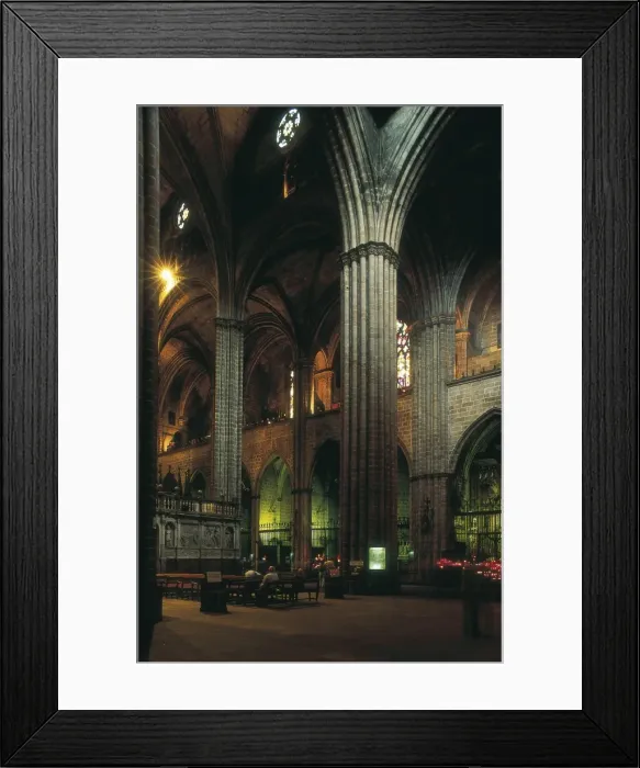 Framed Print : SPAIN. CATALONIA. Barcelona. Cathedral. Central Framed Print : SPAIN. CATALONIA. Barcelona. Cathedral. Central
