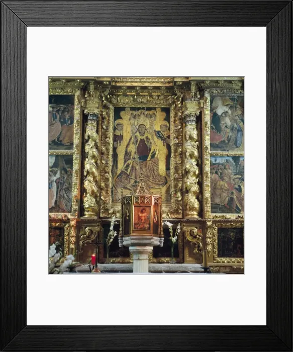 Framed Print : Altarpiece of Saint Victorian. 16th c. SPAIN Framed Print : Altarpiece of Saint Victorian. 16th c. SPAIN