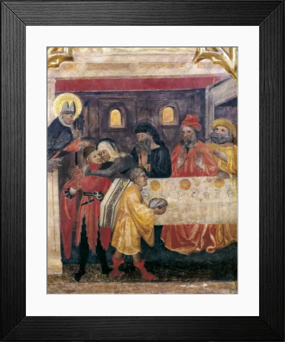 Framed Print : OBISPO GALIANA, Master of (14th century). Altarpiece Framed Print : OBISPO GALIANA, Master of (14th century). Altarpiece