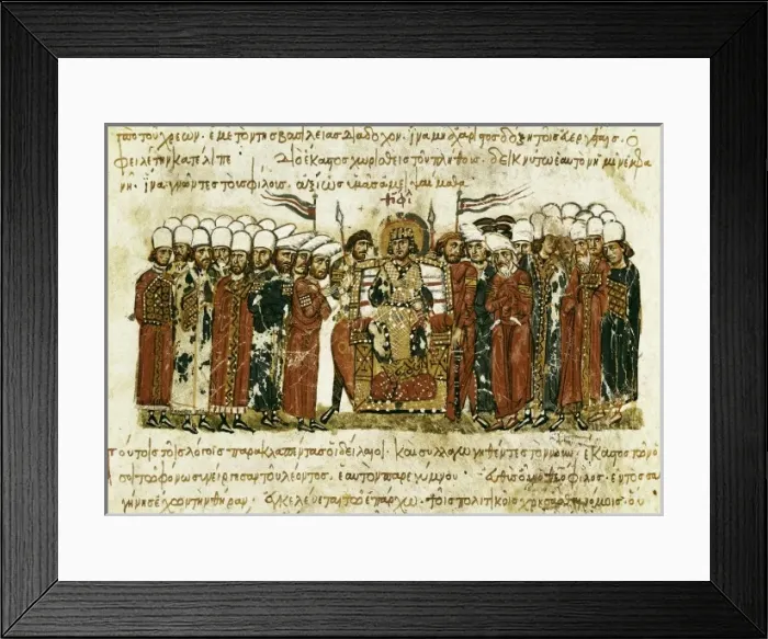Framed Print : SKYLITZER, John (9th century). Madrid Skylitzes Framed Print : SKYLITZER, John (9th century). Madrid Skylitzes