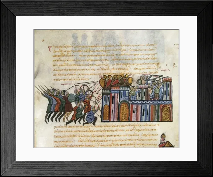 Framed Print : SKYLITZER, John (9th century). Madrid Skylitzes Framed Print : SKYLITZER, John (9th century). Madrid Skylitzes