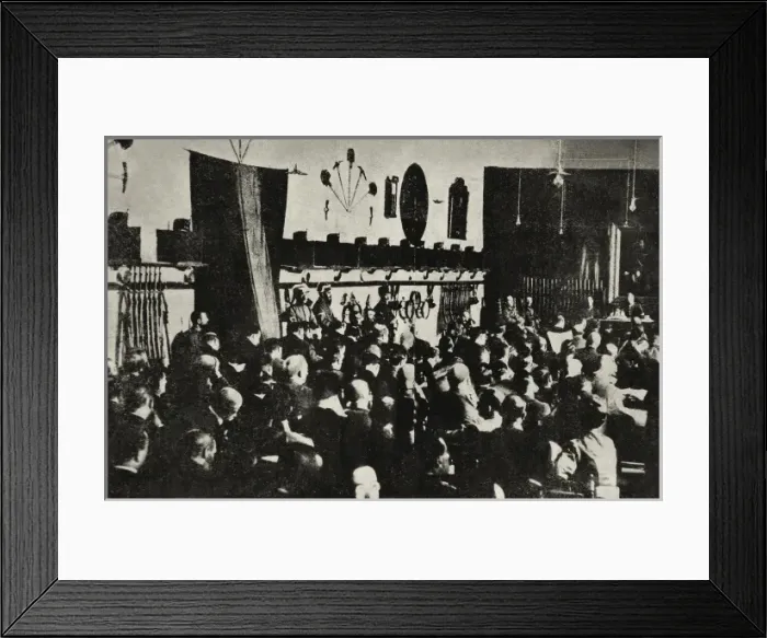 Framed Print : Spain (1917). Court martial against the persons Framed Print : Spain (1917). Court martial against the persons