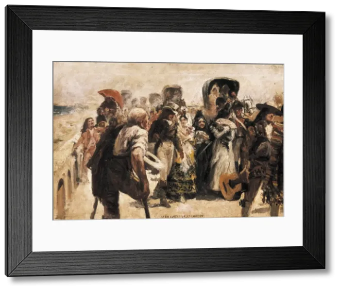 Framed Print : Spain (1808-1814). Cadiz Cortes. A las Cortes Framed Print : Spain (1808-1814). Cadiz Cortes. A las Cortes