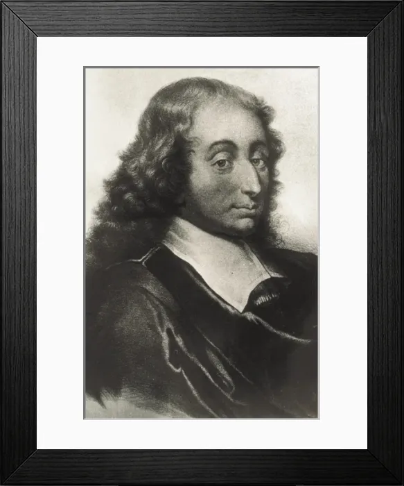 Framed Print : PASCAL, Blaise (1623-1662). French mathematican Framed Print : PASCAL, Blaise (1623-1662). French mathematican