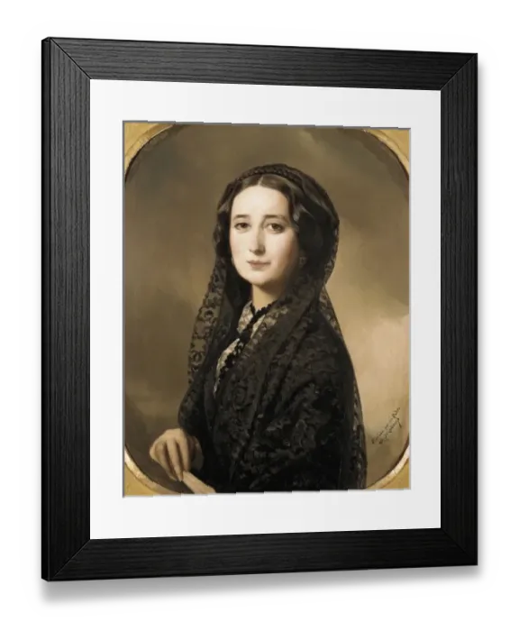 Framed Print : MADRAZO, Federico (1815-1894). Carolina Coronado Framed Print : MADRAZO, Federico (1815-1894). Carolina Coronado