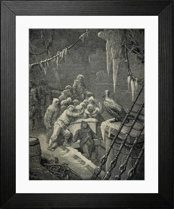 Framed Print : Dore, Paul Gustave (1832-1883). The Rime of Framed Print : Dore, Paul Gustave (1832-1883). The Rime of