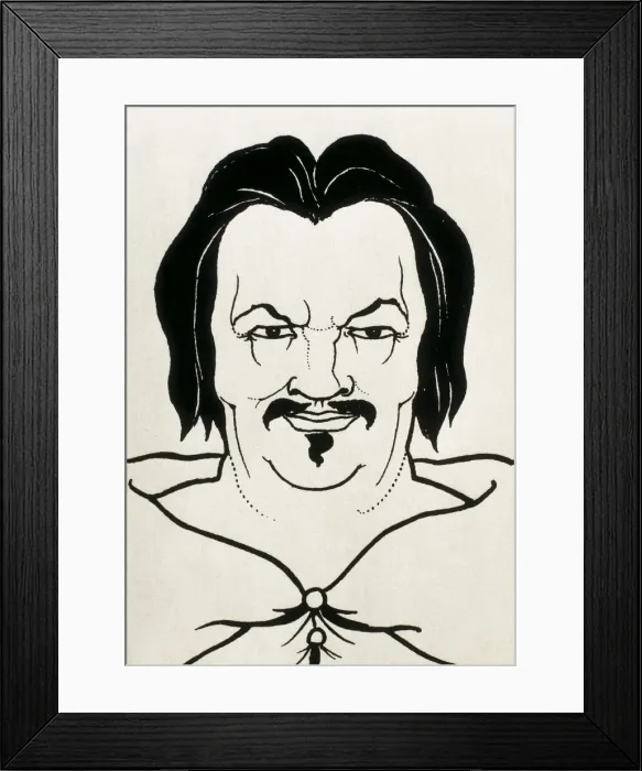 Framed Print : BEARDSLEY, Aubrey Vincent (1872-1898). Balzac Framed Print : BEARDSLEY, Aubrey Vincent (1872-1898). Balzac