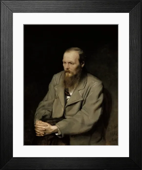 Framed Print : Perov, Vasily (1833-1882). Portrait of Fyodor Framed Print : Perov, Vasily (1833-1882). Portrait of Fyodor