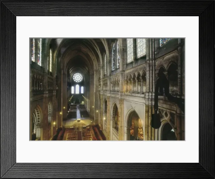 Framed Print : Notre-Dame Cathedral of Chartres. 1194-1290 Framed Print : Notre-Dame Cathedral of Chartres. 1194-1290