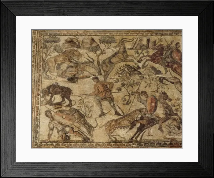 Framed Print : SPAIN. Pedrosa de la Vega. Roman Villa La Olmeda Framed Print : SPAIN. Pedrosa de la Vega. Roman Villa La Olmeda