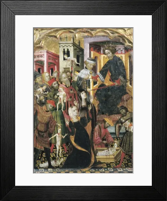 Framed Print : Massacre of the Innocents. 1490s. Work of Lorenzo Framed Print : Massacre of the Innocents. 1490s. Work of Lorenzo