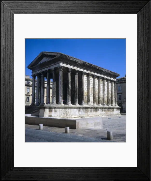 Framed Print : Maison Carr饮14 -1 BC. FRANCE. Ns. Roman Framed Print : Maison Carr饮14 -1 BC. FRANCE. Ns. Roman