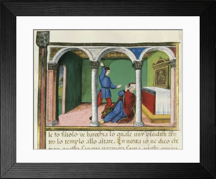 Framed Print : DE PREDIS, Cristoforo (1440-1486). Stories of Framed Print : DE PREDIS, Cristoforo (1440-1486). Stories of