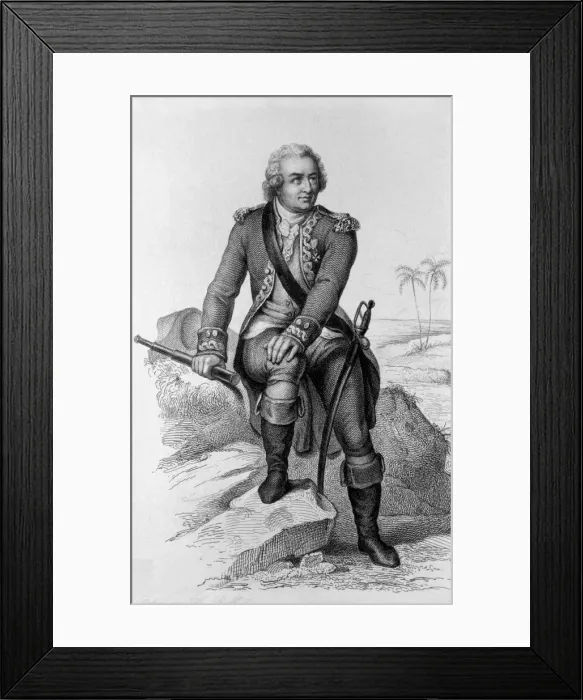 Framed Print : BOUGAINVILLE, Louis Antoine de (1729-1811). French Framed Print : BOUGAINVILLE, Louis Antoine de (1729-1811). French