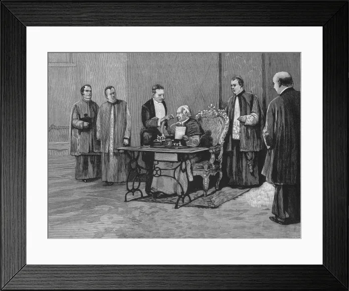Framed Print : LEO XIII (1810-1903). Pope (1878-1903). His Holiness Framed Print : LEO XIII (1810-1903). Pope (1878-1903). His Holiness