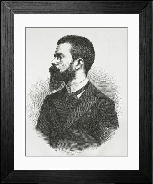Framed Print : TARREGA Y EIXEA, Francisco (1852-1909). Engraving Framed Print : TARREGA Y EIXEA, Francisco (1852-1909). Engraving