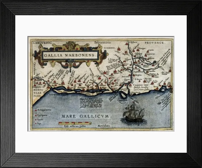 Framed Print : ORTELIUS, Abraham (1527-1598). Theatrum Orbis Framed Print : ORTELIUS, Abraham (1527-1598). Theatrum Orbis