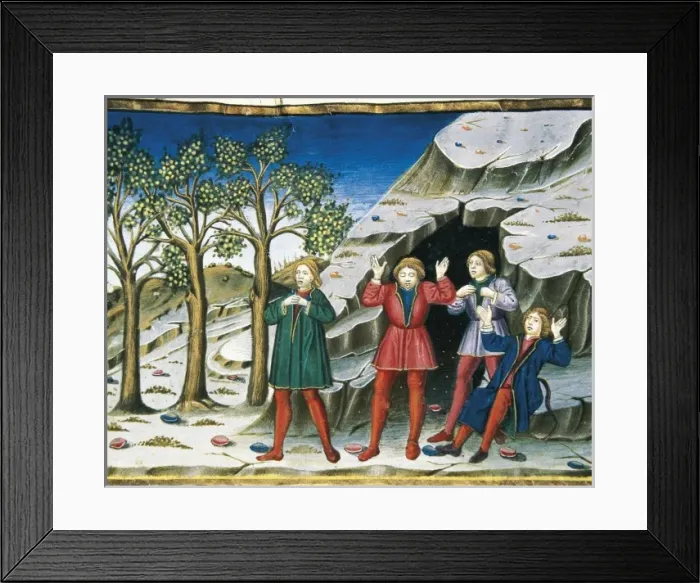 Framed Print : DE PREDIS, Cristoforo (1440-1486). Stories of Framed Print : DE PREDIS, Cristoforo (1440-1486). Stories of