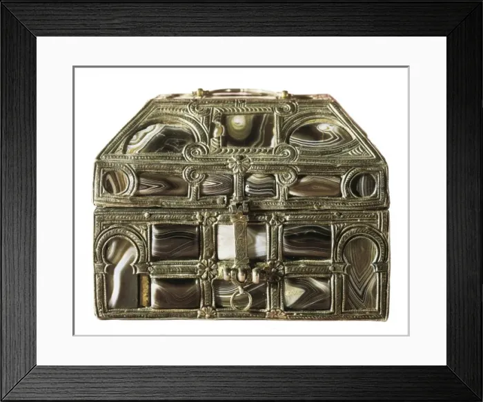 Framed Print : Small chest of the agates. 11th c. Made of silver Framed Print : Small chest of the agates. 11th c. Made of silver
