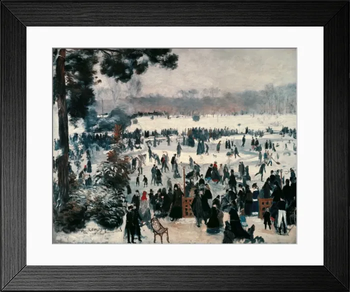 Framed Print : RENOIR, Pierre-Auguste (1841-1919). Skaters on Framed Print : RENOIR, Pierre-Auguste (1841-1919). Skaters on