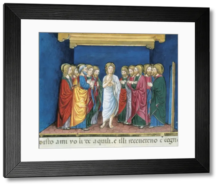 Framed Print : DE PREDIS, Cristoforo (1440-1486). Stories of Framed Print : DE PREDIS, Cristoforo (1440-1486). Stories of