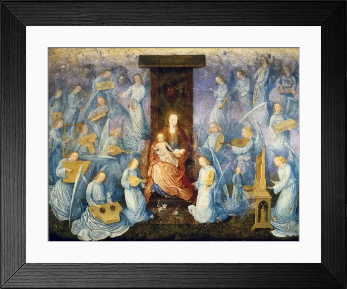 Framed Print : Angelical concert. 15th-16th c. Flemish art Framed Print : Angelical concert. 15th-16th c. Flemish art