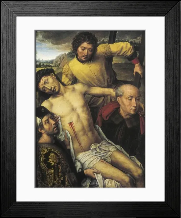 Framed Print : MEMLING, Hans (1433-1494). Deposition from Framed Print : MEMLING, Hans (1433-1494). Deposition from