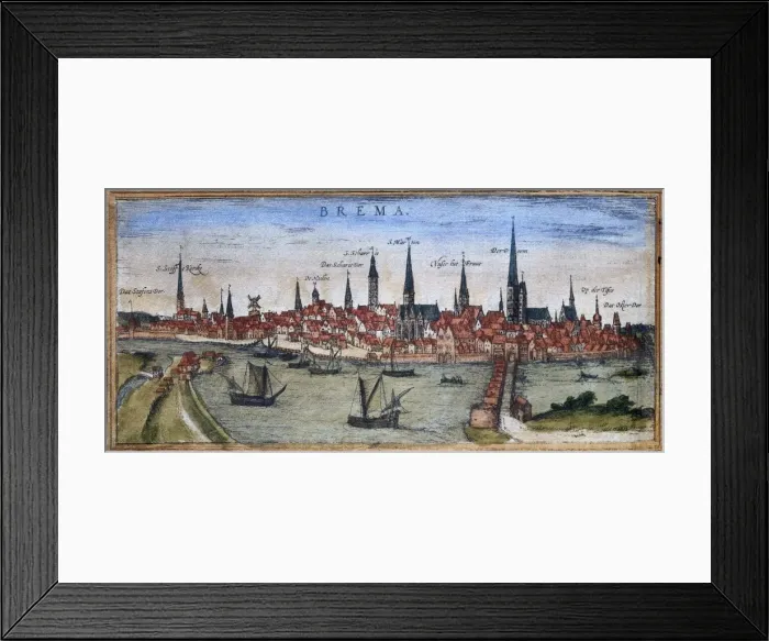 Framed Print : ORTELIUS, Abraham (1527-1598); BRAUN, George Framed Print : ORTELIUS, Abraham (1527-1598); BRAUN, George